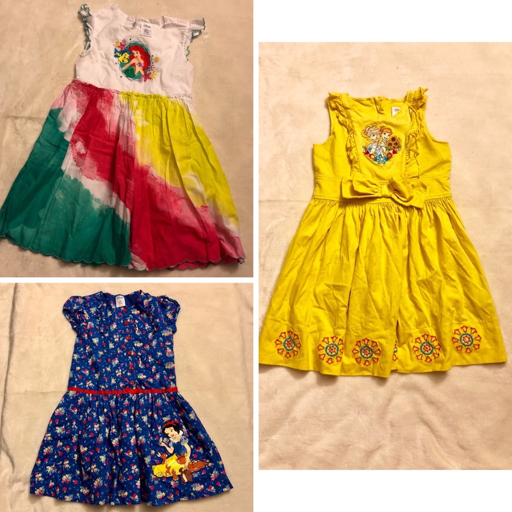 3 Disney Princess Dresses